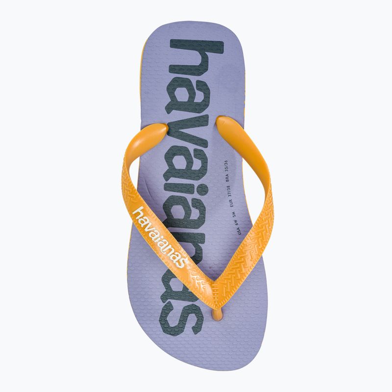 Шльопанці Havaianas Top Logomania 2 поп-жовтий 5