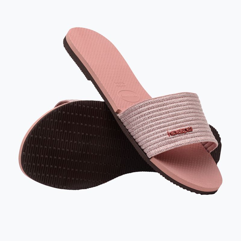 Жіночі шльопанці Havaianas You Malta Metallic crocus rose 11