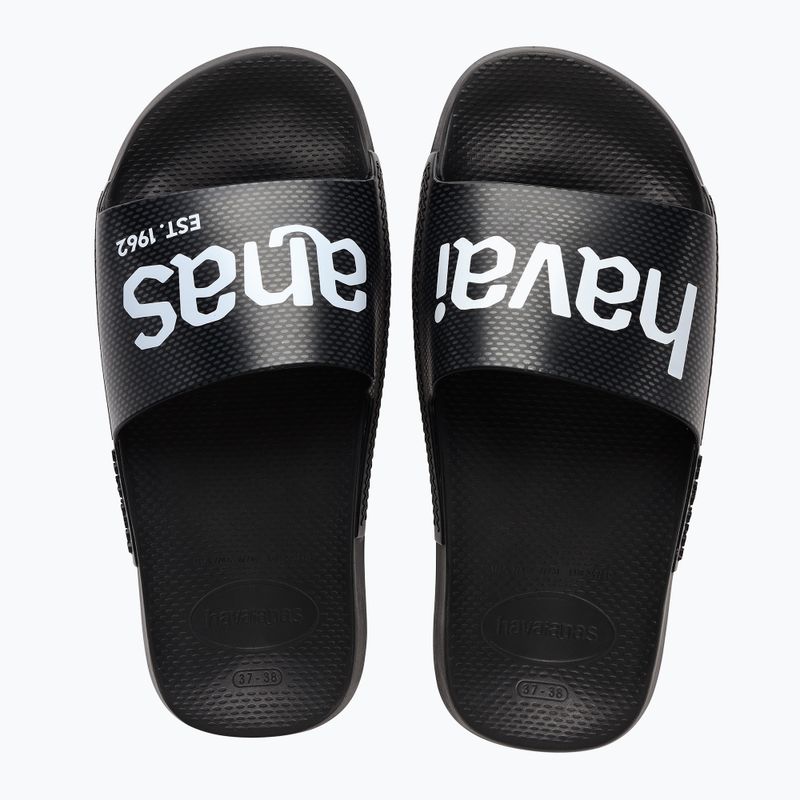 Шльопанці Havaianas Classic Logomania navy black 3