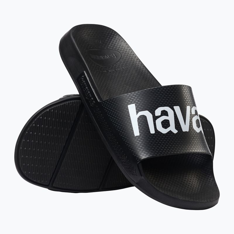 Шльопанці Havaianas Classic Logomania navy black 6