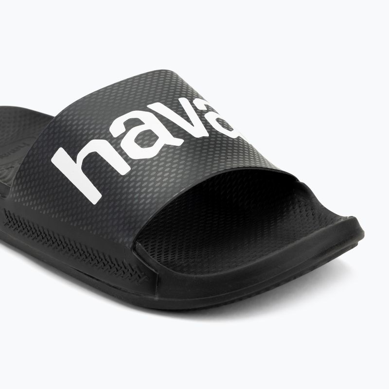 Шльопанці Havaianas Classic Logomania navy black 7