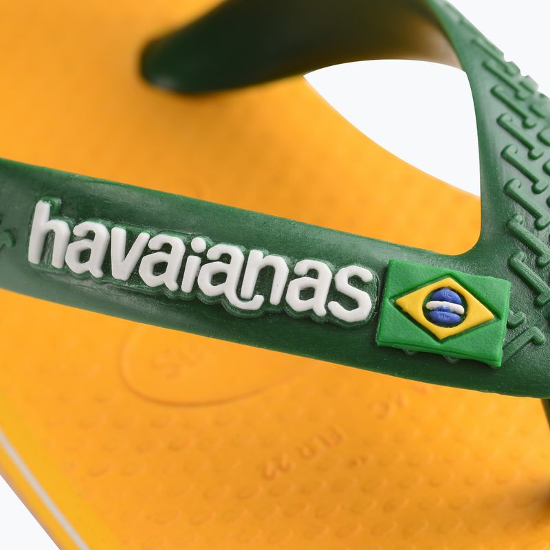 Босоніжки Havaianas Baby Brasil Logo II поп-жовтий / amazon 9