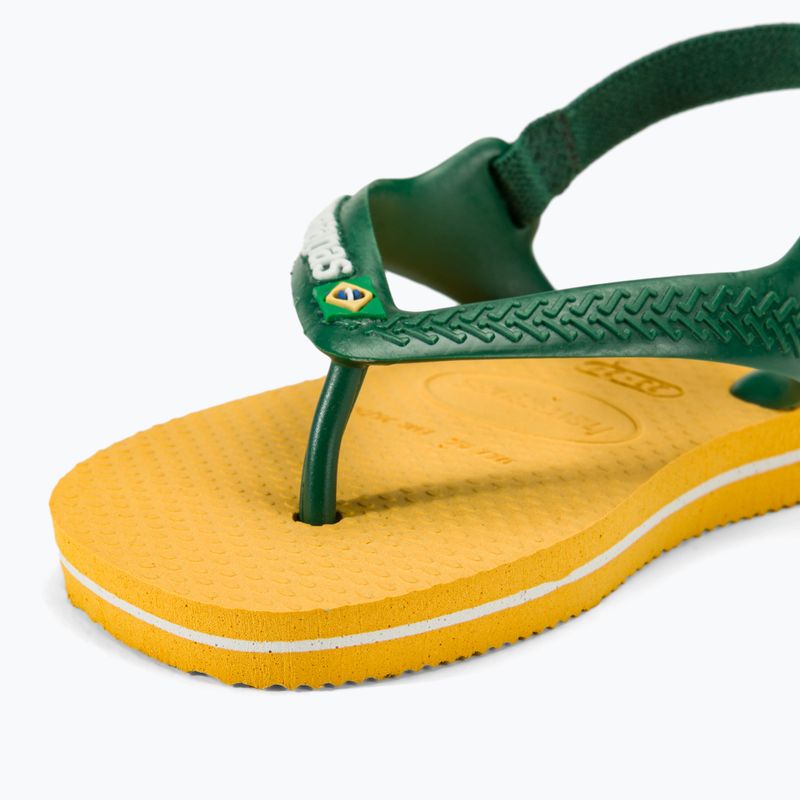 Босоніжки Havaianas Baby Brasil Logo II поп-жовтий / amazon 8