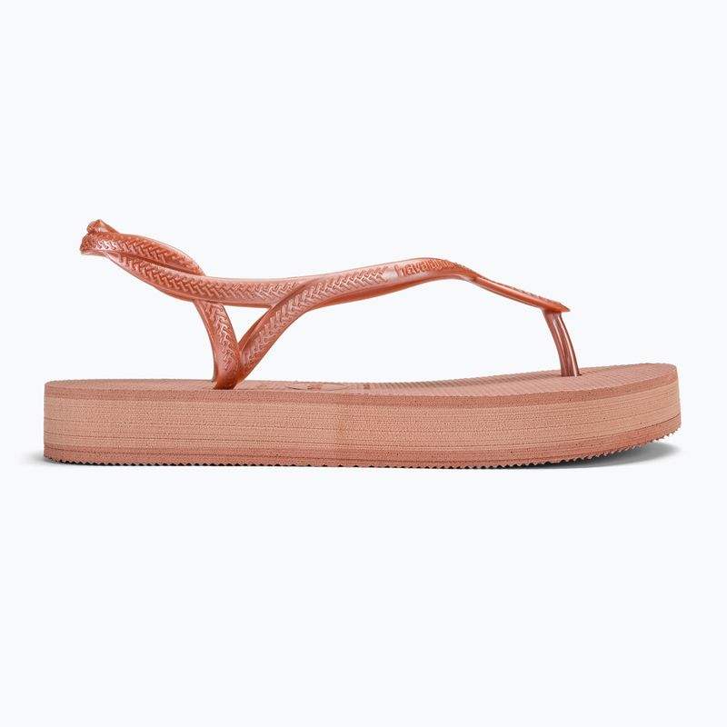 Жіночі босоніжки Havaianas Luna Flatform crocus rose на платформі 2