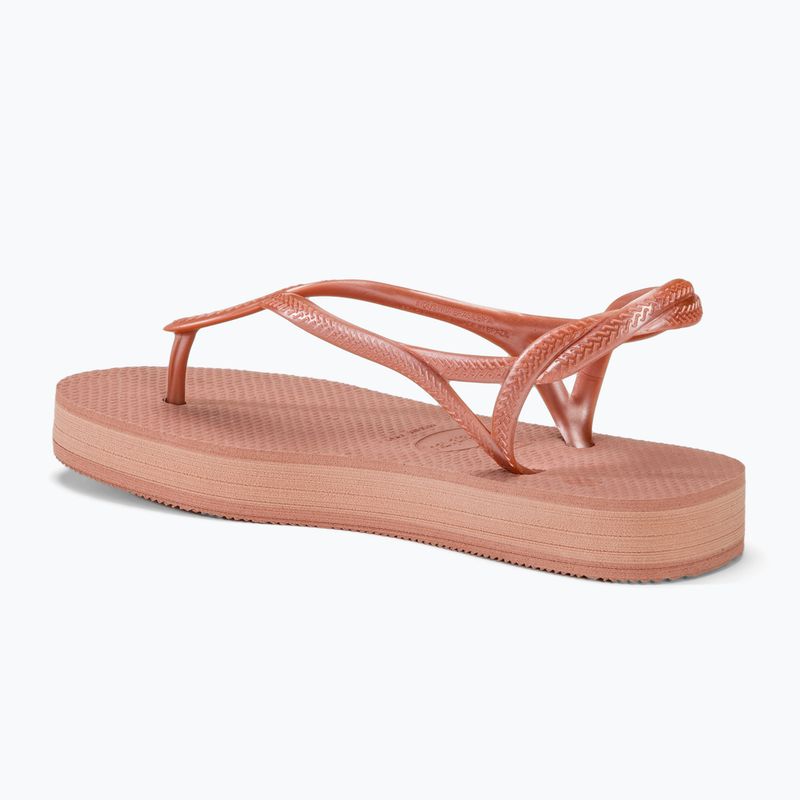 Жіночі босоніжки Havaianas Luna Flatform crocus rose на платформі 3