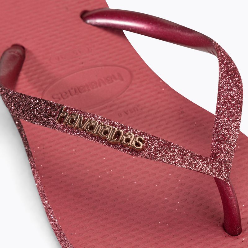 Жіночі шльопанці Havaianas Slim Sparkle II pau brasil 7