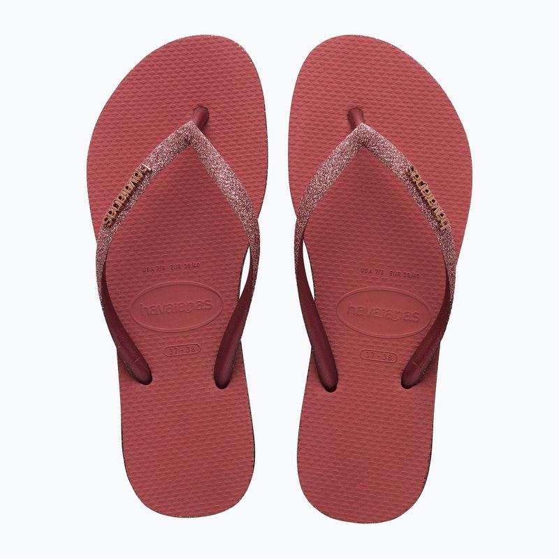 Жіночі шльопанці Havaianas Slim Sparkle II pau brasil 11