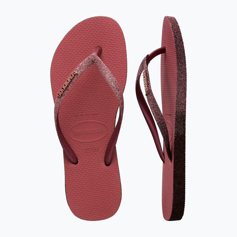 Жіночі шльопанці Havaianas Slim Sparkle II pau brasil 12