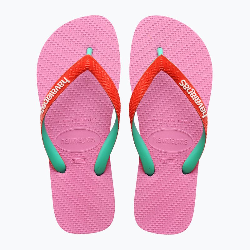 Шльопанці Havaianas Top Mix рожевий лимонад 10