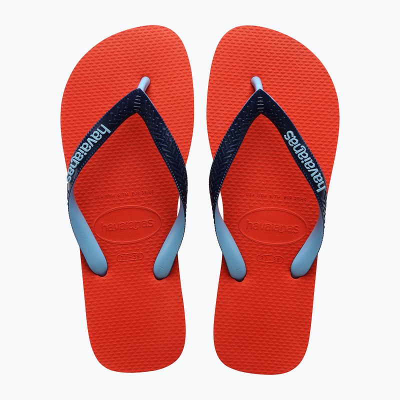 Шльопанці Havaianas Top Mix криваво-помаранчеві 10