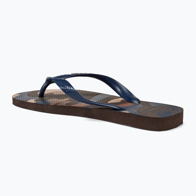 Чоловічі шльопанці Havaianas Top Camu темно-коричневі 3