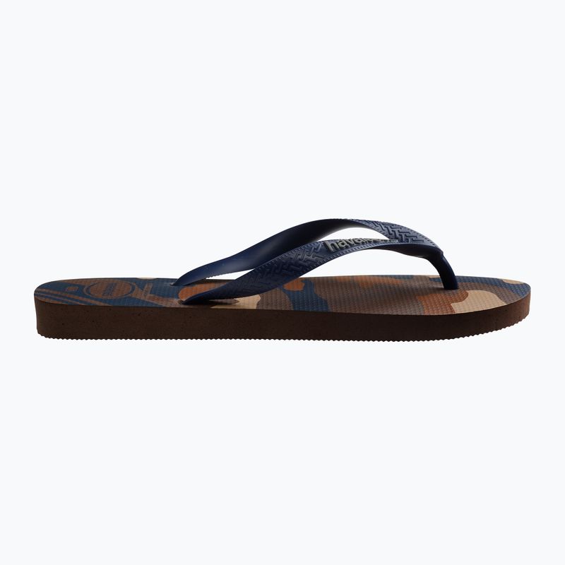 Чоловічі шльопанці Havaianas Top Camu темно-коричневі 9