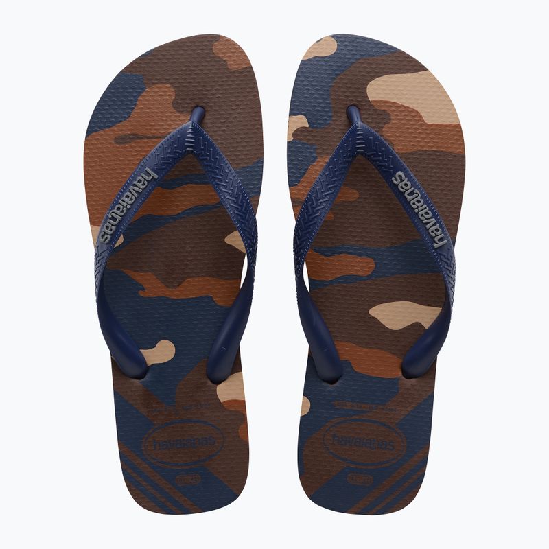 Чоловічі шльопанці Havaianas Top Camu темно-коричневі 10