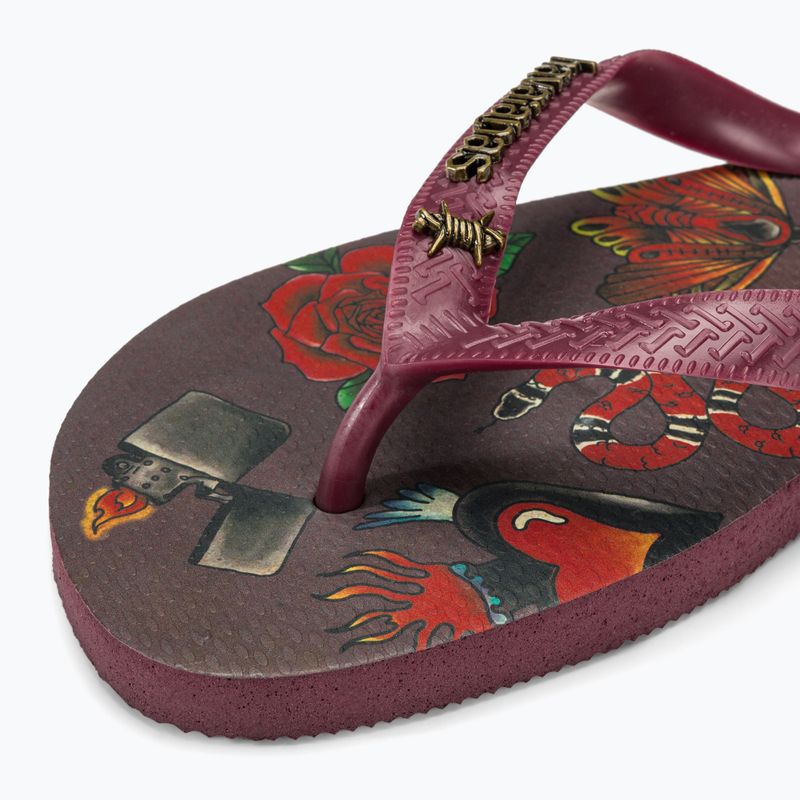 Чоловічі шльопанці Havaianas Top Tribo темно-коричневі 7