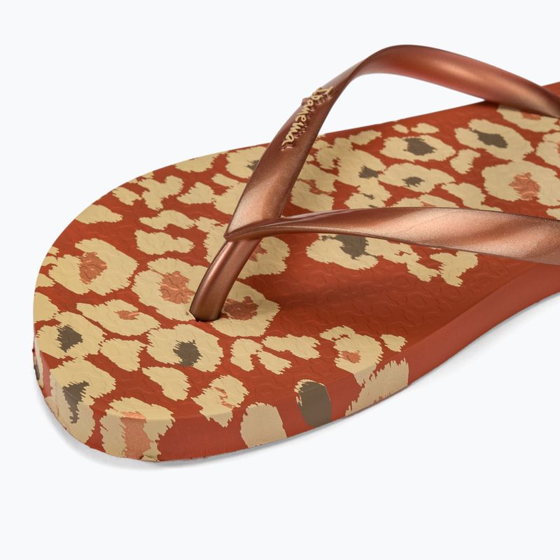 Жіночі шльопанці Ipanema Animale Print III коричневі/мідні 7