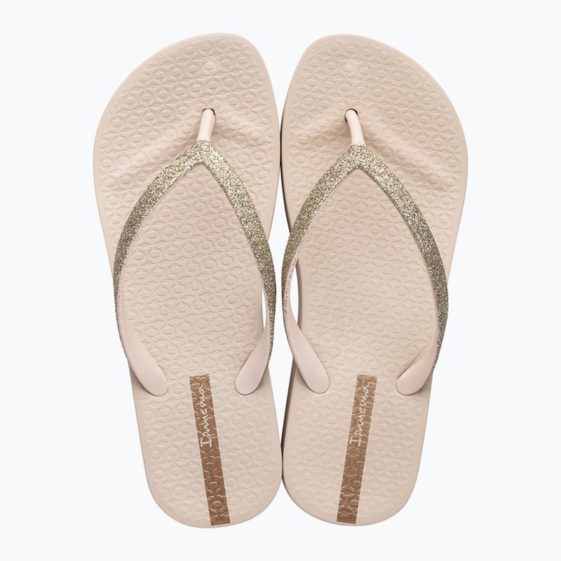 В'єтнамки жіночі Ipanema Mesh Chic Plat beige/glitter 2
