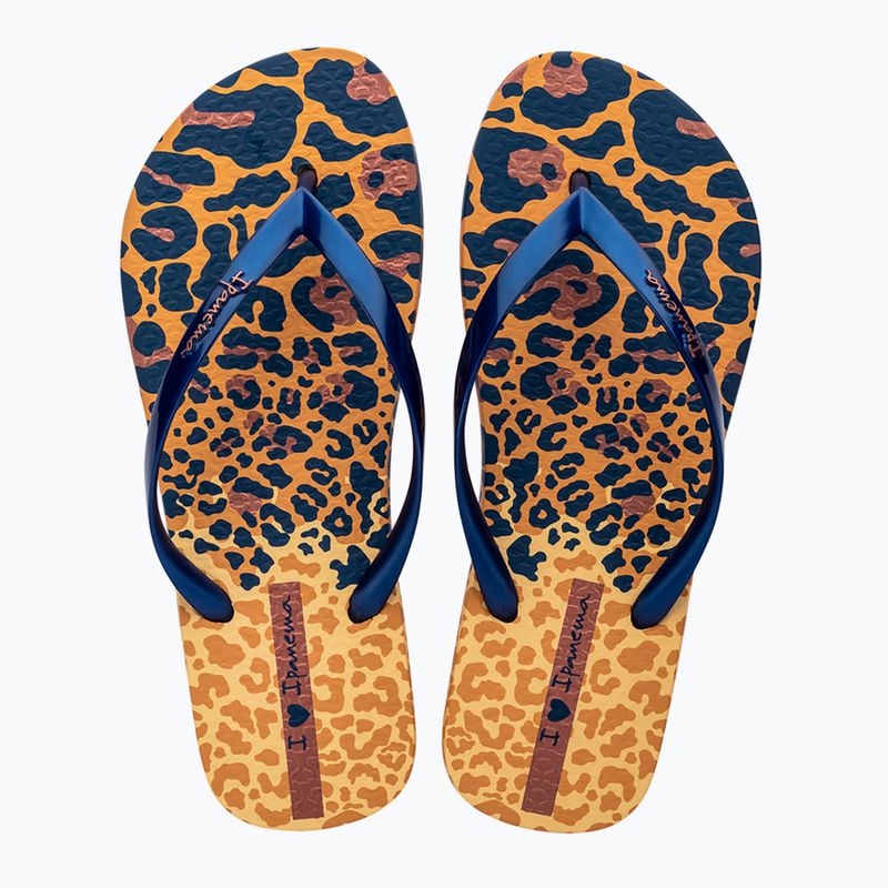 В'єтнамки жіночі Ipanema Animal Print VI yellow/pearly blue 2
