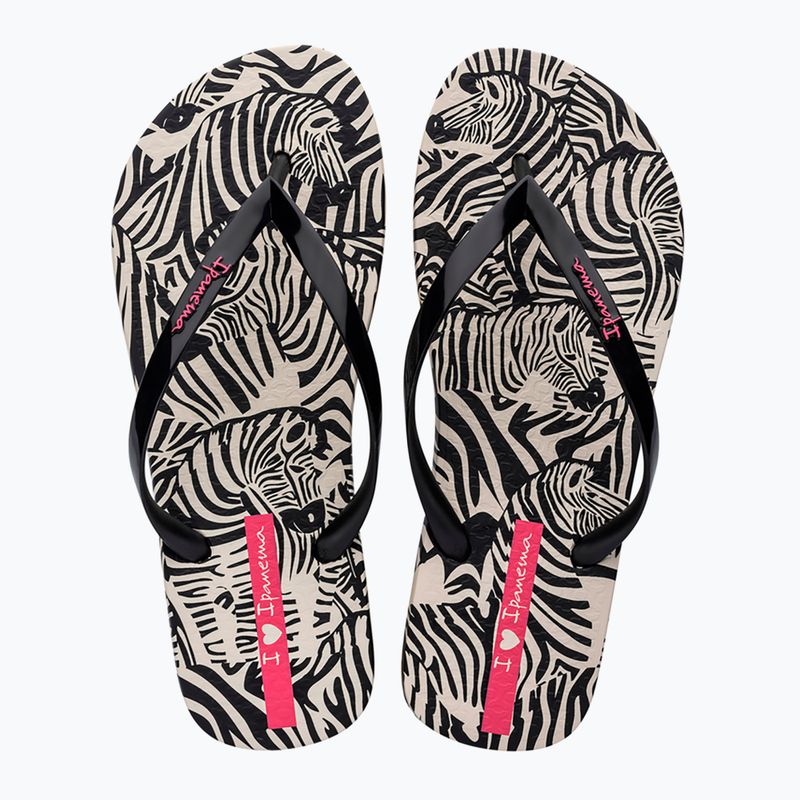 В'єтнамки жіночі Ipanema Animal Print VI beige/black/pink 2