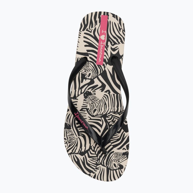 В'єтнамки жіночі Ipanema Animal Print VI beige/black/pink 5