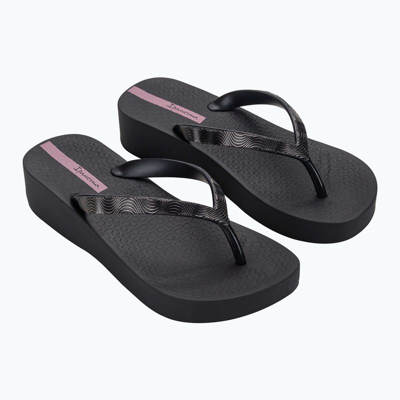 Жіночі шльопанці Ipanema Mesh X Plat чорний/чорний/бузковий
