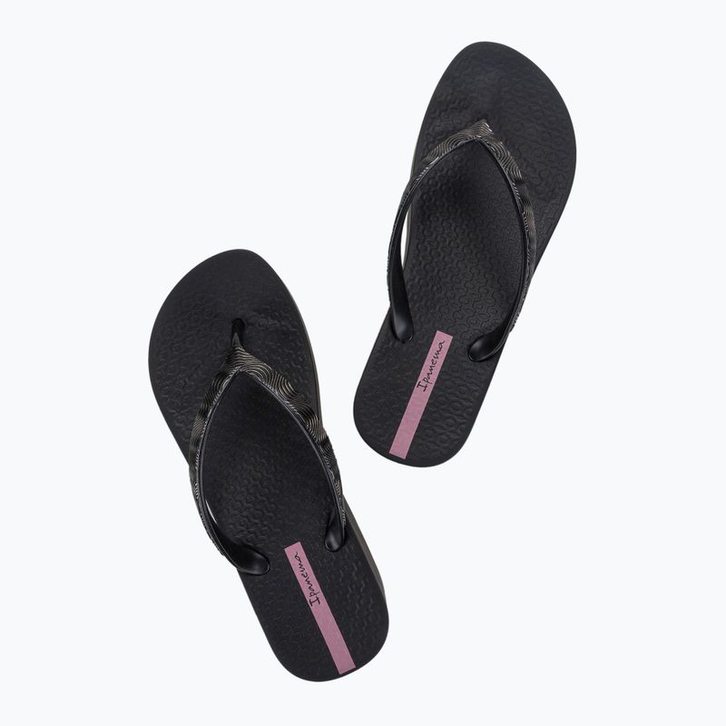 Жіночі шльопанці Ipanema Mesh X Plat чорний/чорний/бузковий 3