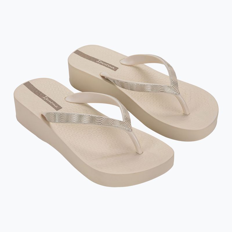 Жіночі шльопанці Ipanema Mesh X Plat бежеві / бежеві / коричневі