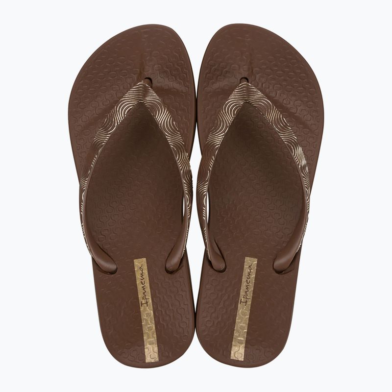 В'єтнамки жіночі Ipanema Mesh IX brown/brown/Gold 2