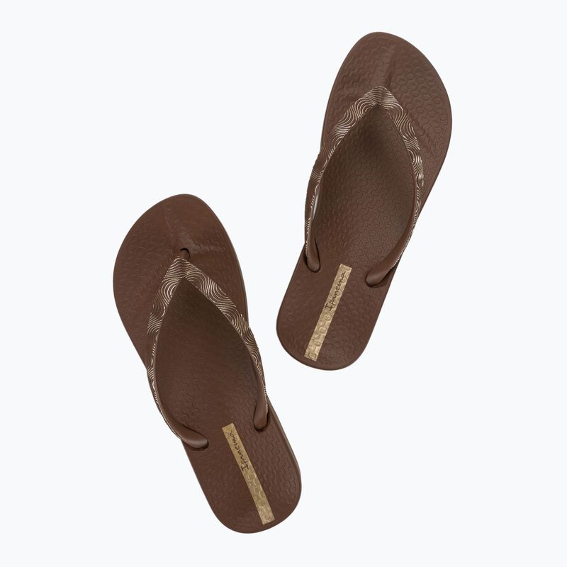 В'єтнамки жіночі Ipanema Mesh IX brown/brown/Gold 3