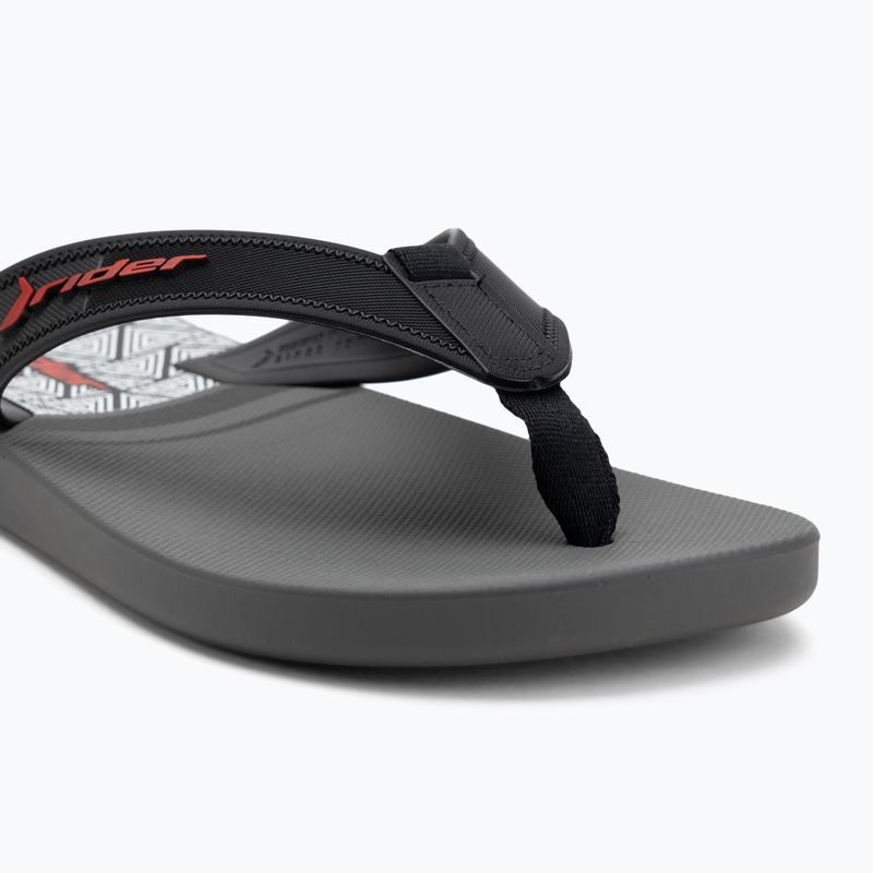 В'єтнамки чоловічі RIDER Impulse Graphic dark grey/black/red 7