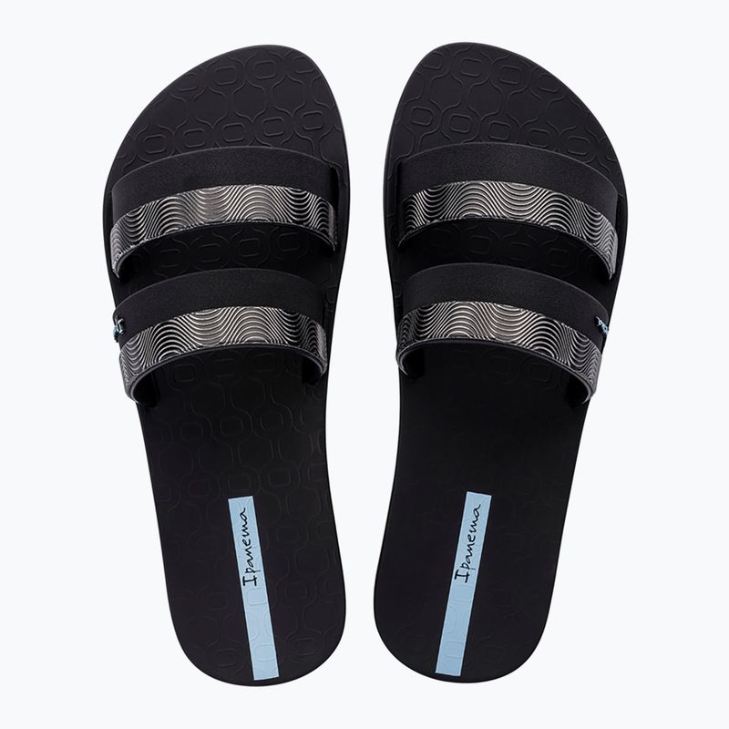 Шльопанці жіночі Ipanema Mesh Slide black/blue 2