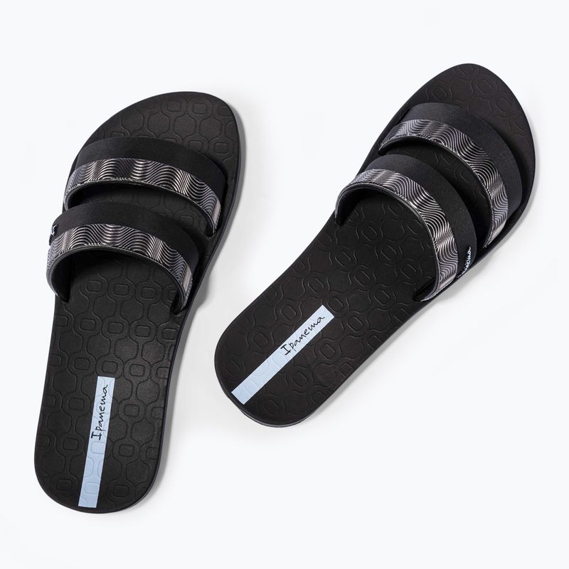 Шльопанці жіночі Ipanema Mesh Slide black/blue 3