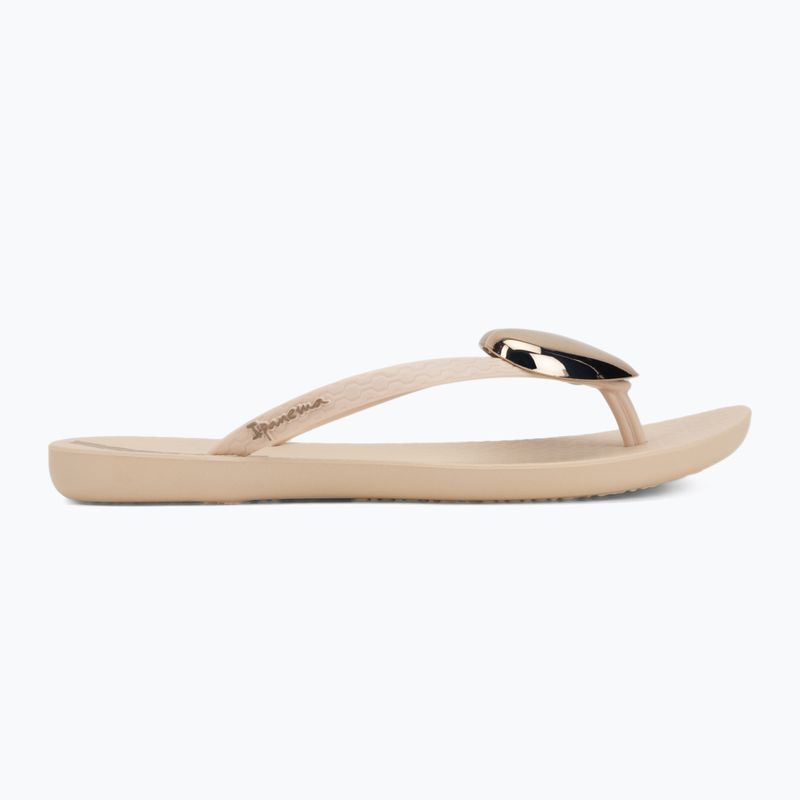 В'єтнамки жіночі Ipanema Maxi Fashion beige/gold 2