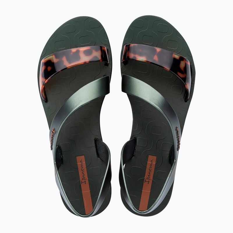 Сандалі жіночі Ipanema Vibe green/turtle/brown 2