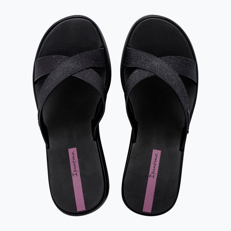 Шльопанці жіночі Ipanema High Fashion II Slide black/glitter black/lilac 2