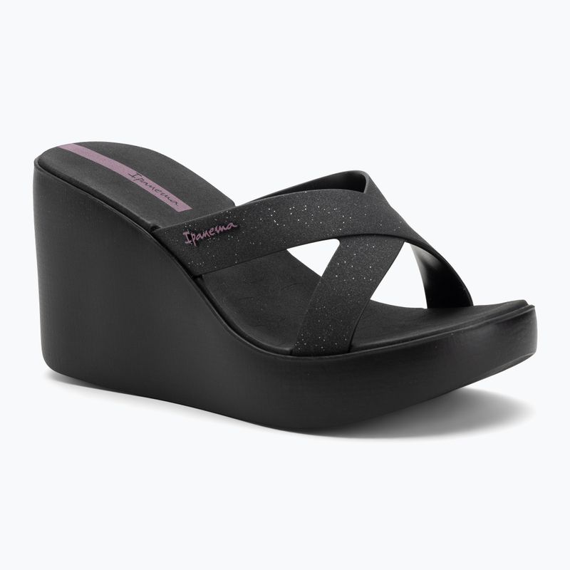 Шльопанці жіночі Ipanema High Fashion II Slide black/glitter black/lilac