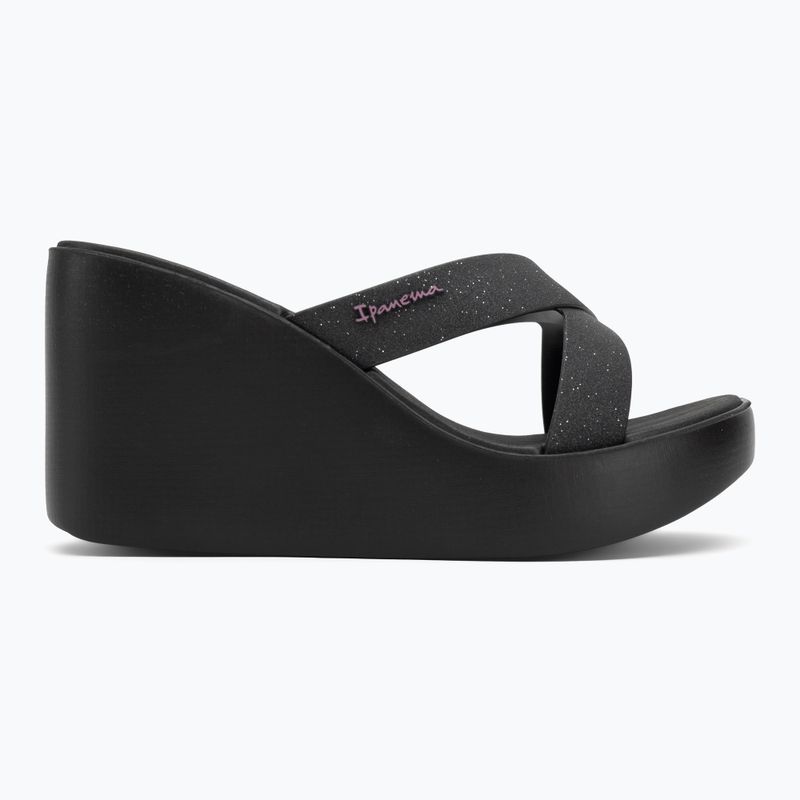 Шльопанці жіночі Ipanema High Fashion II Slide black/glitter black/lilac 2