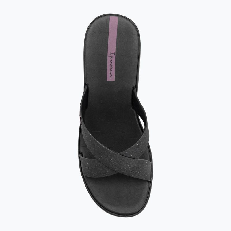 Шльопанці жіночі Ipanema High Fashion II Slide black/glitter black/lilac 5