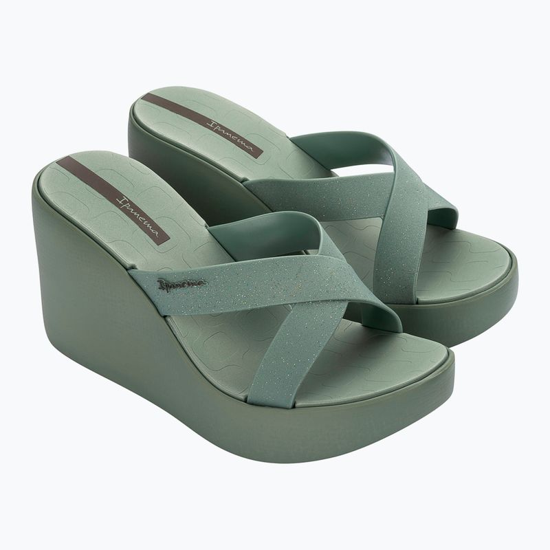 Шльопанці жіночі Ipanema High Fashion II Slide green/glitter green/grey