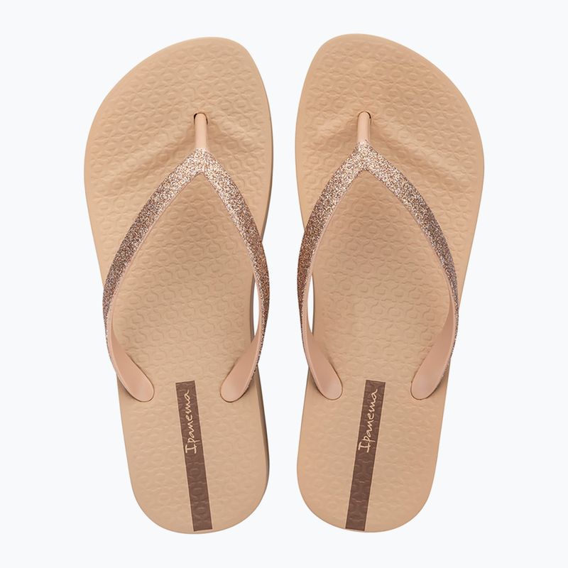 Жіночі шльопанці Ipanema Mesh Chic Plat бежевий / блискучий бежевий 2