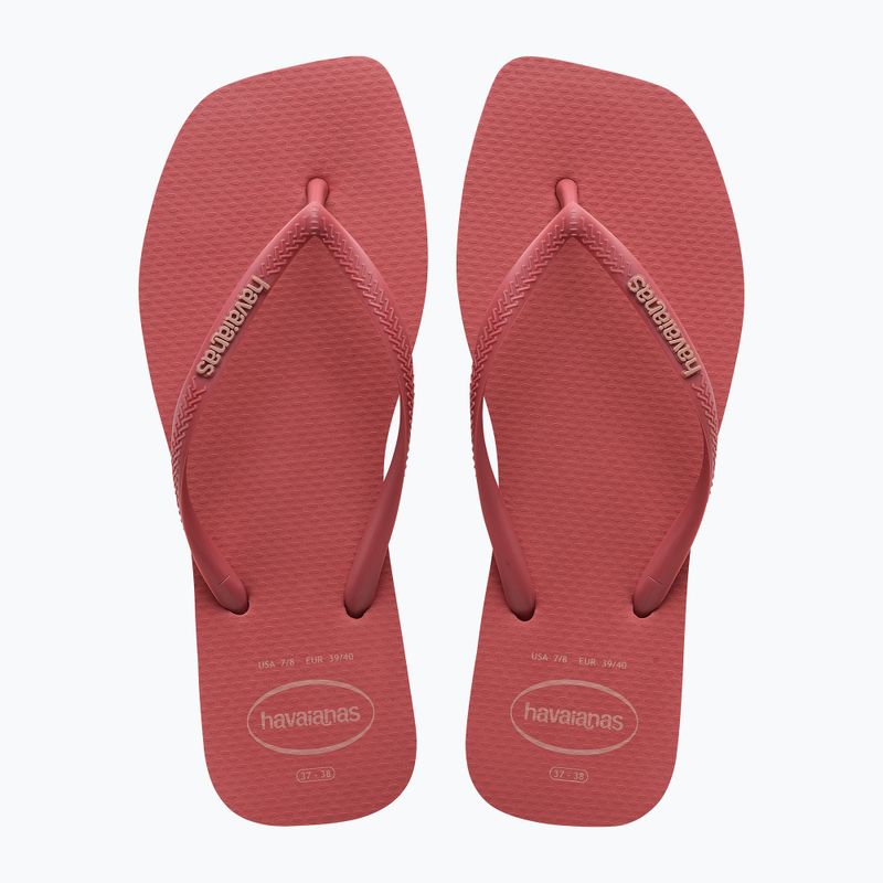 Жіночі шльопанці з квадратним логотипом Havaianas Pop Up pau brasil 10