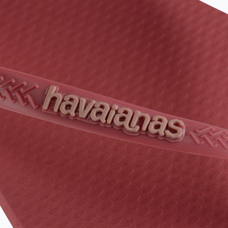 Жіночі шльопанці з квадратним логотипом Havaianas Pop Up pau brasil 12