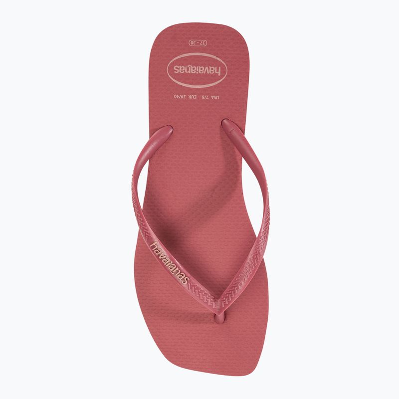 Жіночі шльопанці з квадратним логотипом Havaianas Pop Up pau brasil 5