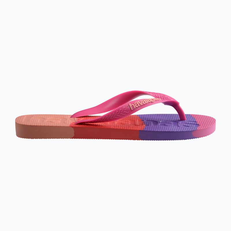 Шльопанці Havaianas Top Logomania Colors II рожеві з флюсом 9