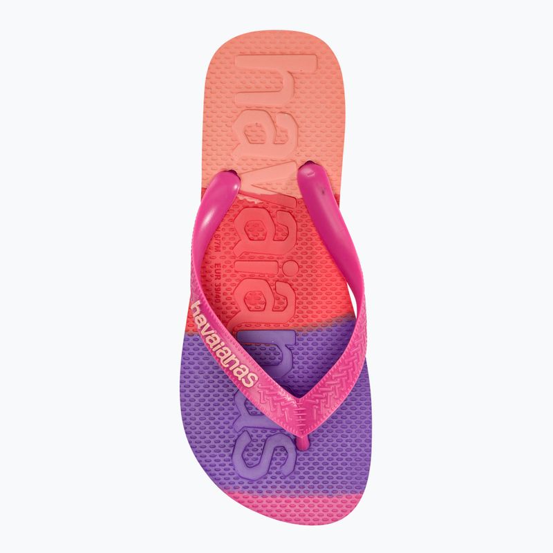 Шльопанці Havaianas Top Logomania Colors II рожеві з флюсом 5