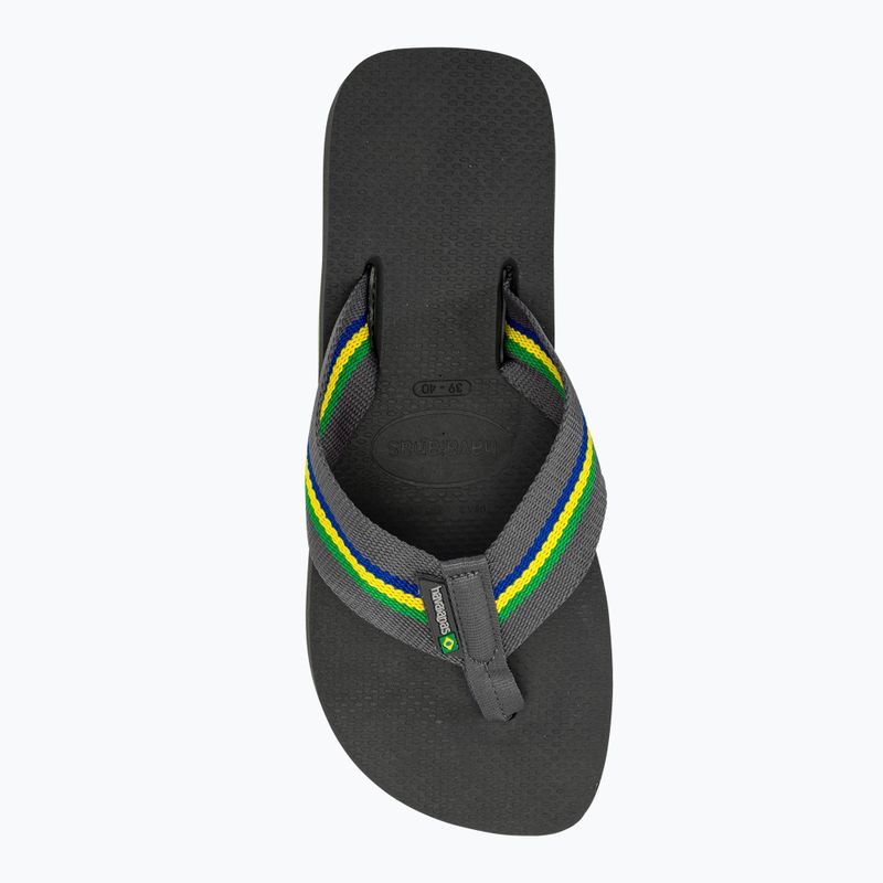 Чоловічі шльопанці Havaianas Urban Brasil нові графітові 5