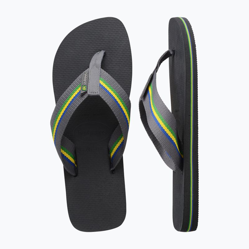 Чоловічі шльопанці Havaianas Urban Brasil нові графітові 11