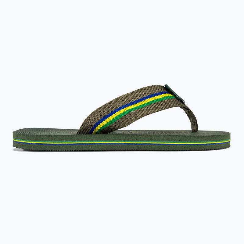 Чоловічі шльопанці Havaianas Urban Brasil оливково-зелені 2