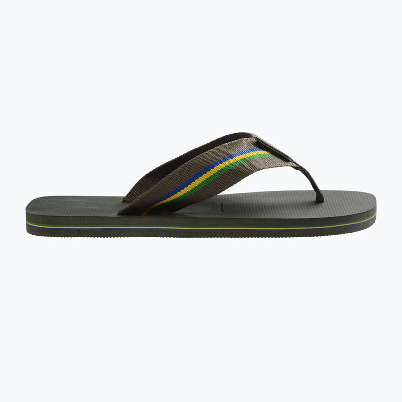 Чоловічі шльопанці Havaianas Urban Brasil оливково-зелені 9