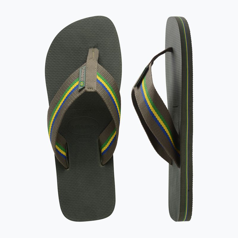 Чоловічі шльопанці Havaianas Urban Brasil оливково-зелені 10