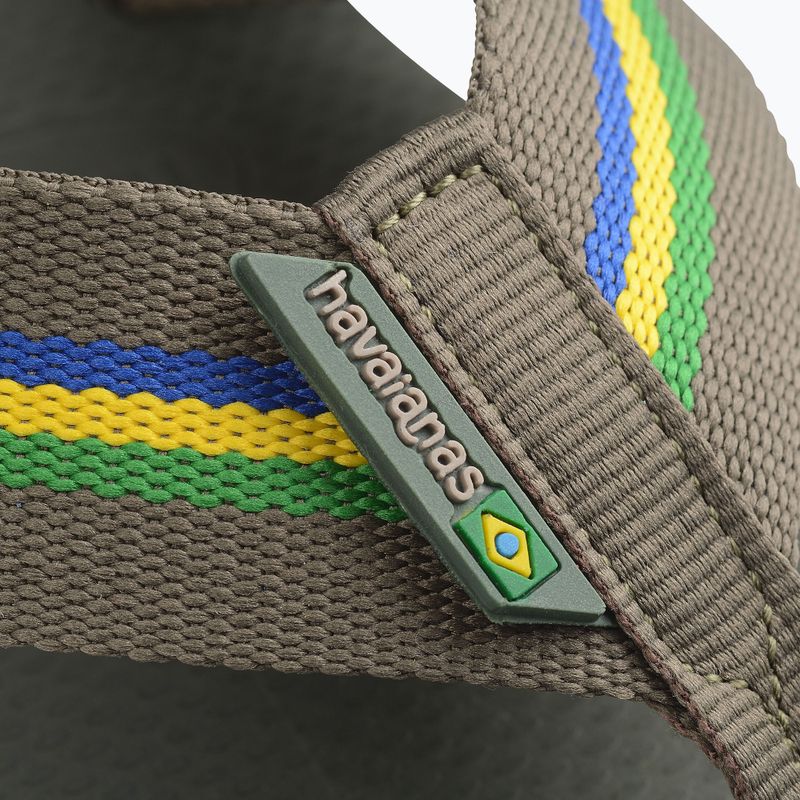 Чоловічі шльопанці Havaianas Urban Brasil оливково-зелені 12